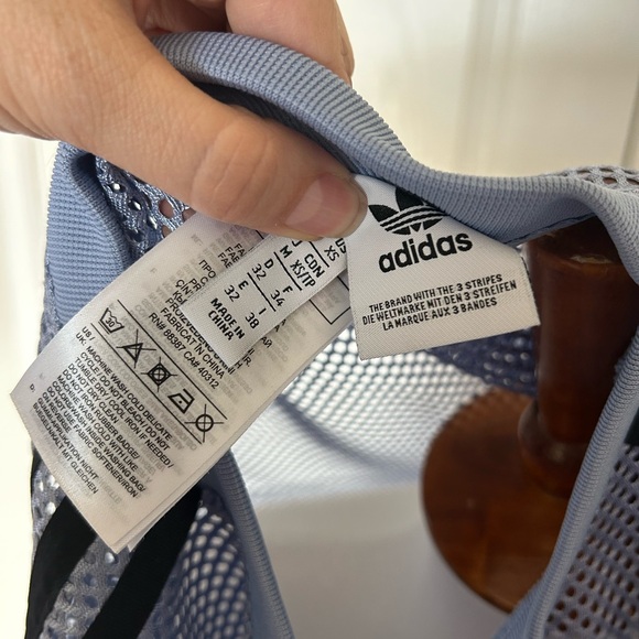 Adidas Mesh Net Crew Neck Sweatshirt - Picture 4 of 4